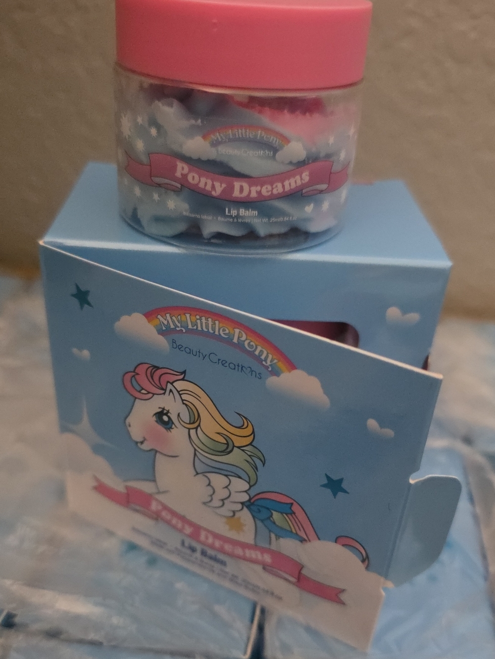 My Little Pony Lip Balm Jar - Pink & Light Blue